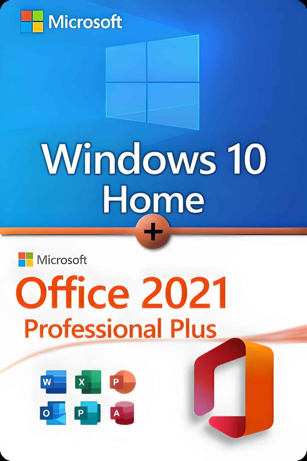 Microsoft Windows 10 Home + Microsoft Office 2021 Professional Plus
